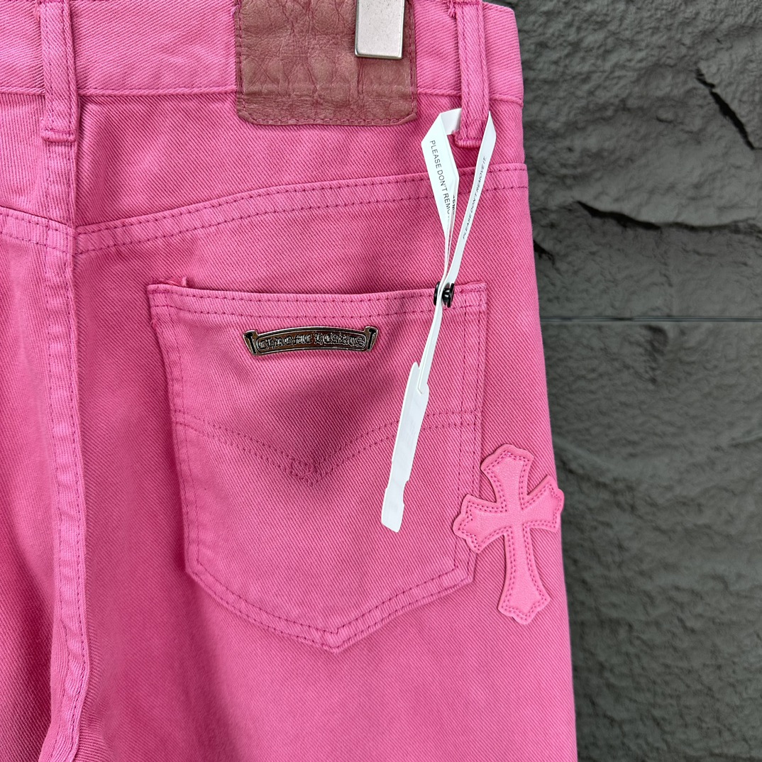 High-End Pink Couple Washed Jeans, 2025 Collection – Top Quality, Various Styles - 图片 8