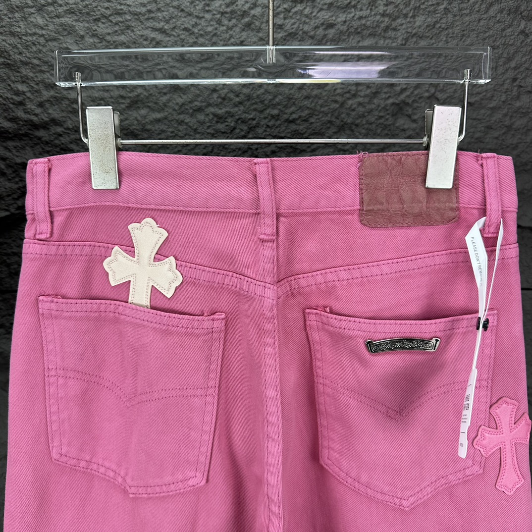 High-End Pink Couple Washed Jeans, 2025 Collection – Top Quality, Various Styles - 图片 9