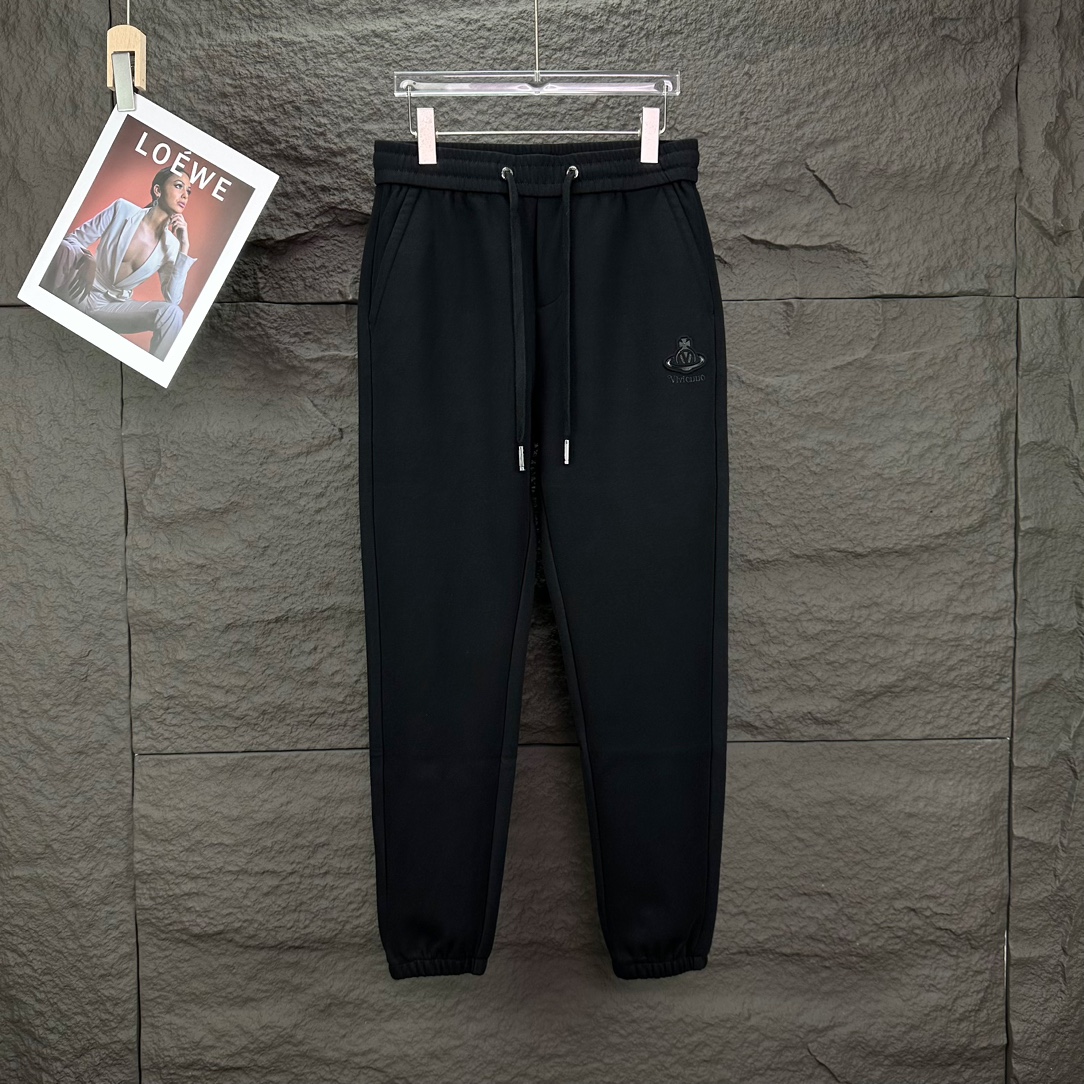 2024 Vivienne Westwood Couple Pants: Heavy Embroidery, High-End Fashion, Comfortable Fabric - 图片 1