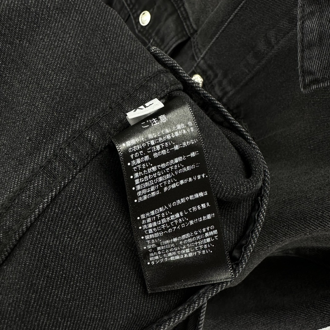 Balenciaga 巴黎世家联名2024新款三条杠简约 水洗牛仔外套