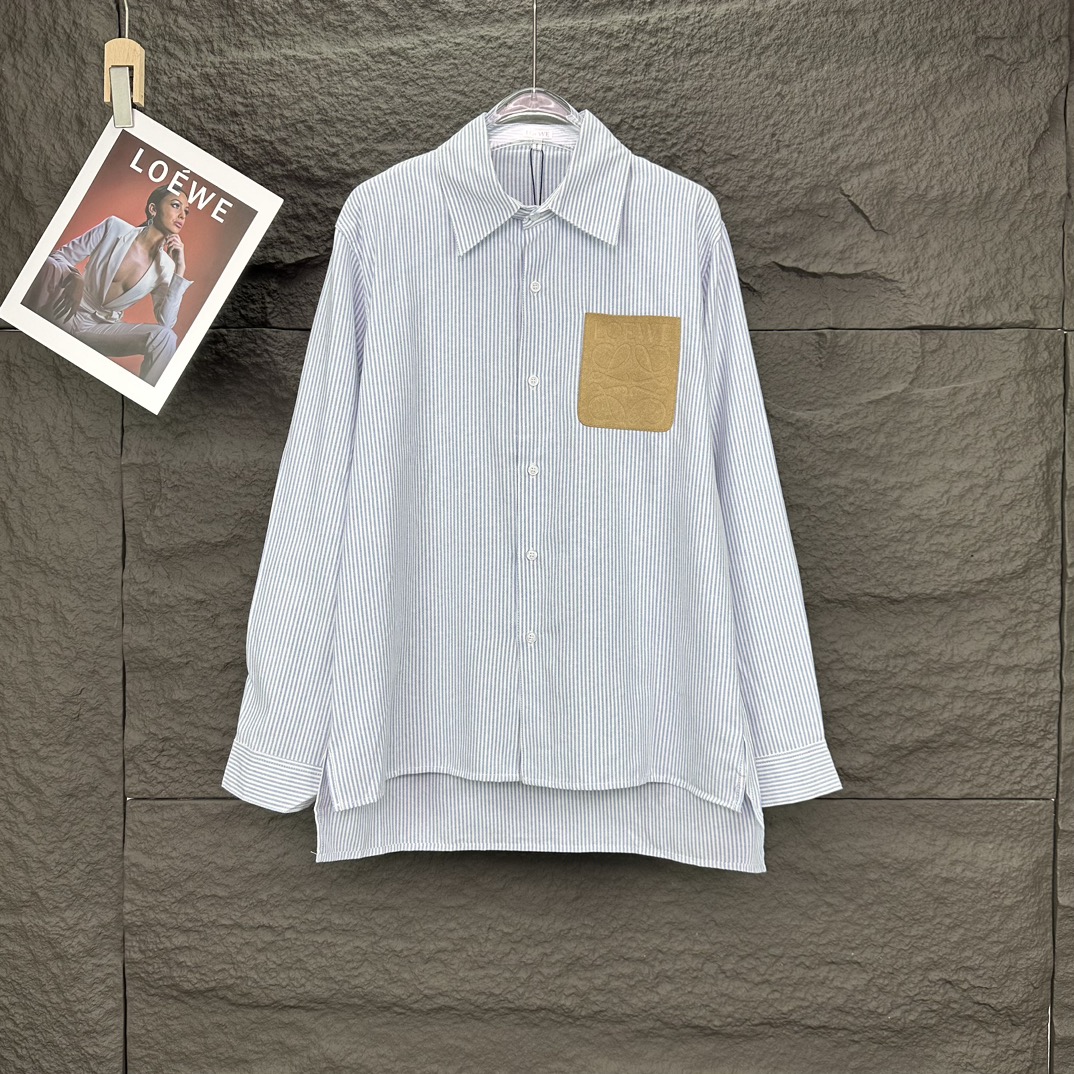 High-End 2024 Stripe Bag and Couple Shirt with Special Fabric and Digital Printing - 图片 1
