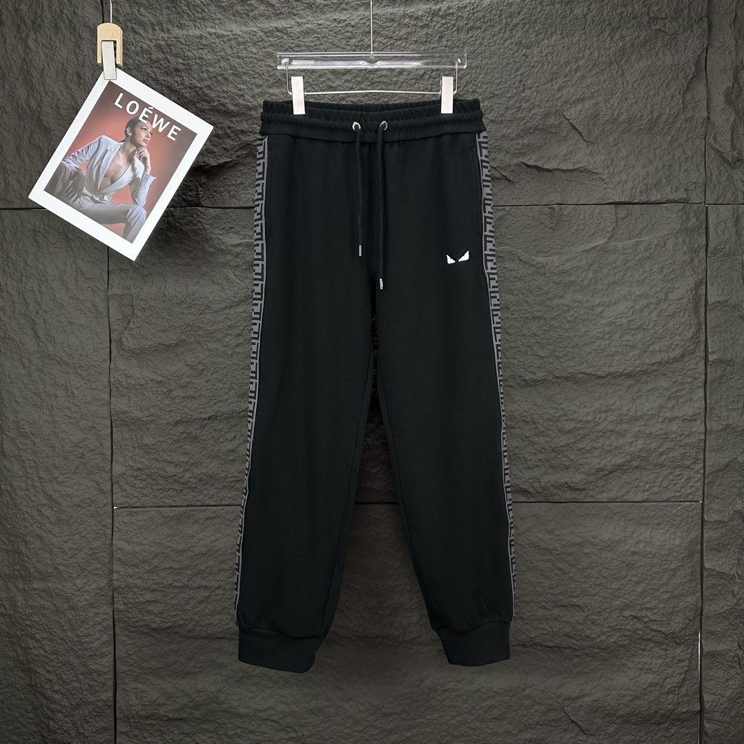 High-End Embroidered Eye Couple Pants for 2024 Fashion Trend - 图片 1