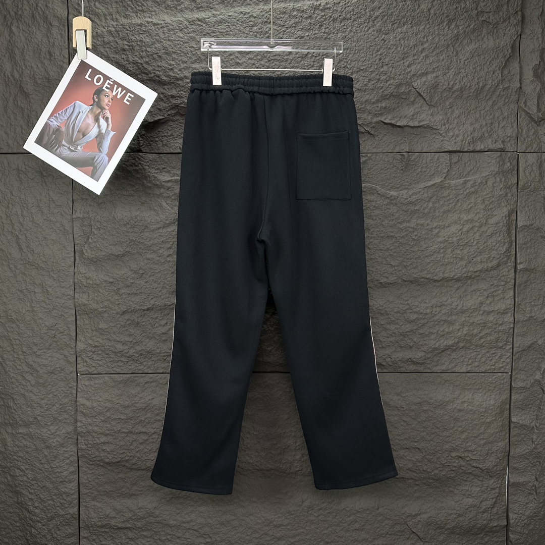 High-End Knitted Embroidered Couple Pants for 2024: Custom Fabric, Comfortable Hand Feel - 图片 2