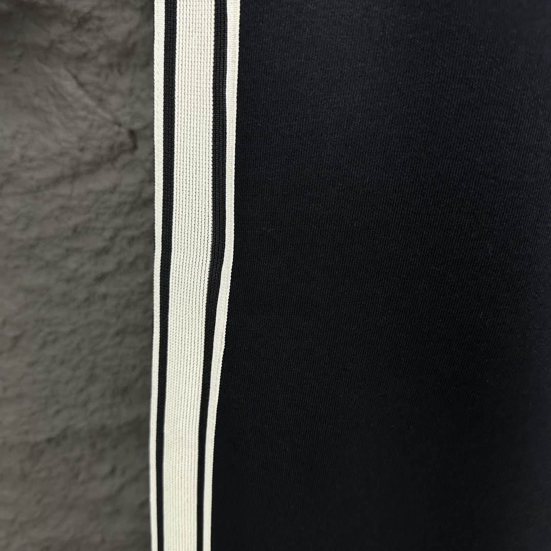 DR CÉLINE 2024 Embroidered Couple Pants: High-End Custom Fabric, Unisex, Black, S-XL - 图片 7