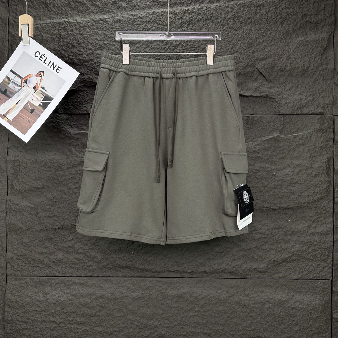 High-End Dr. Dio X. Stone Island Union Shorts: Premium Quality, Custom Fabric, Unisex, Various Colors - 图片 1