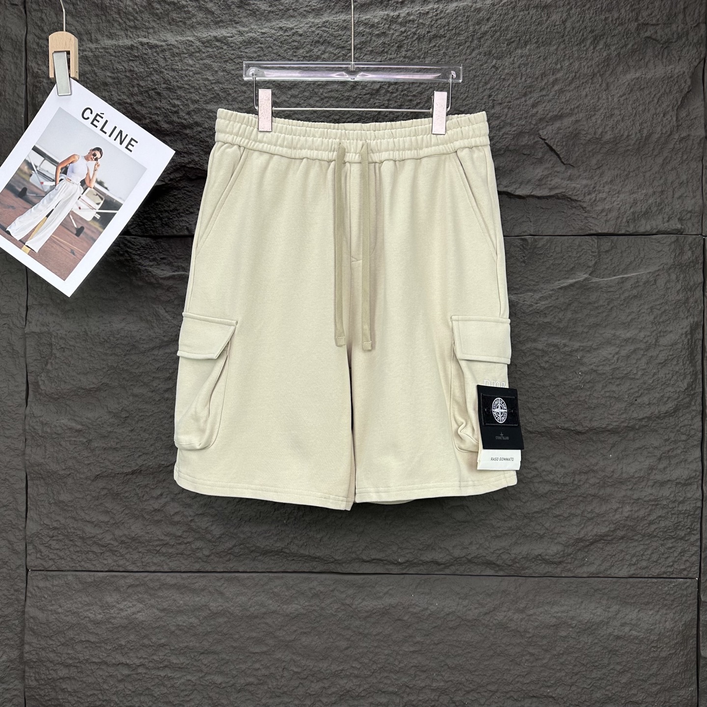High-End Custom Embroidered Shorts: Stone Island Union 205 – $265