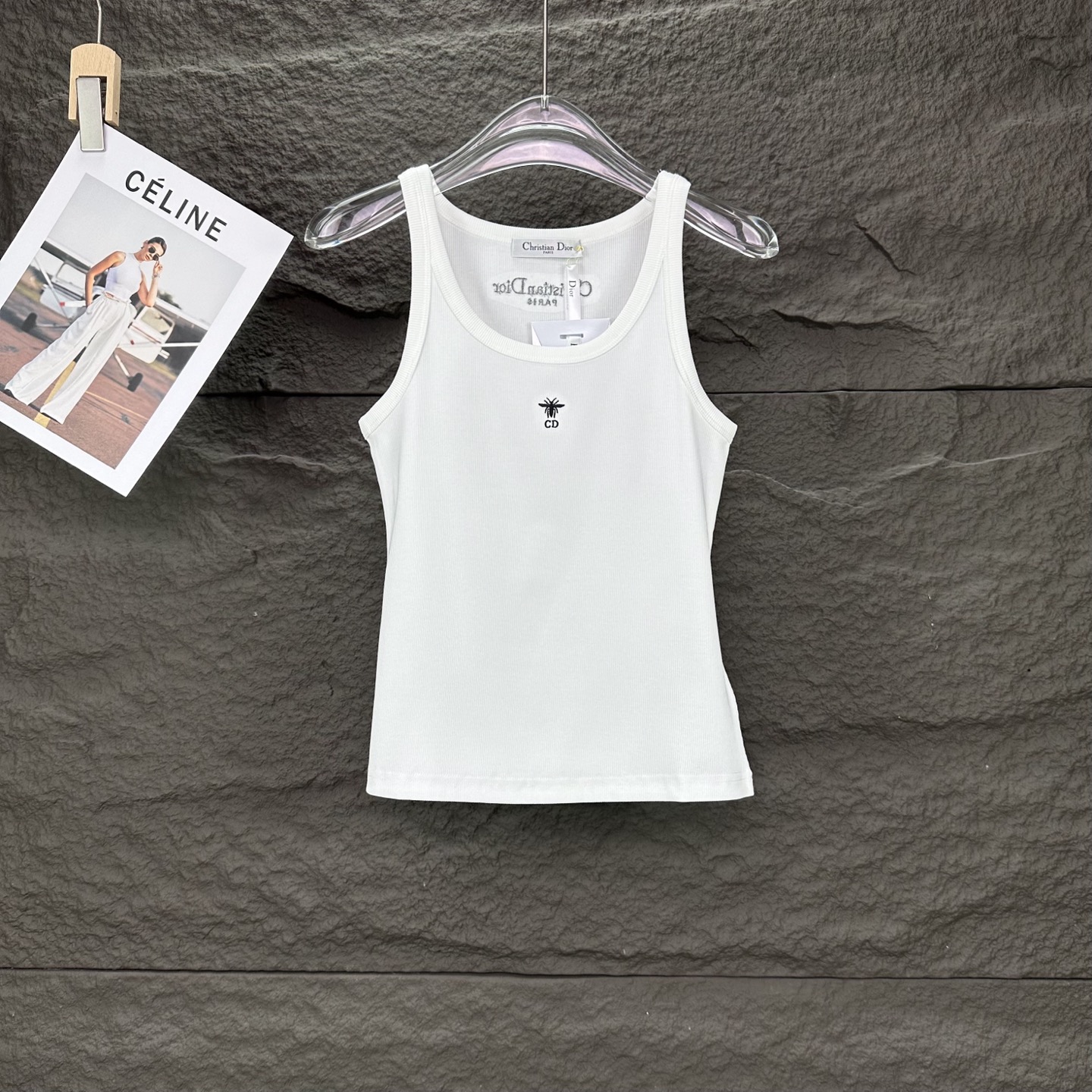 High-End Embroidered Bees Vest 2025: Premium Quality, Unique Design, White, S-XL