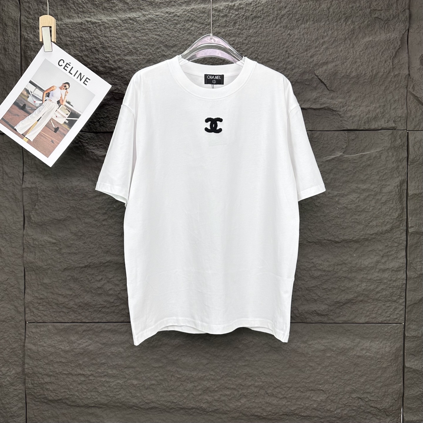 Chanel 2025 Embroidered Couples T-shirt: High-end Fashion with Digital Printing