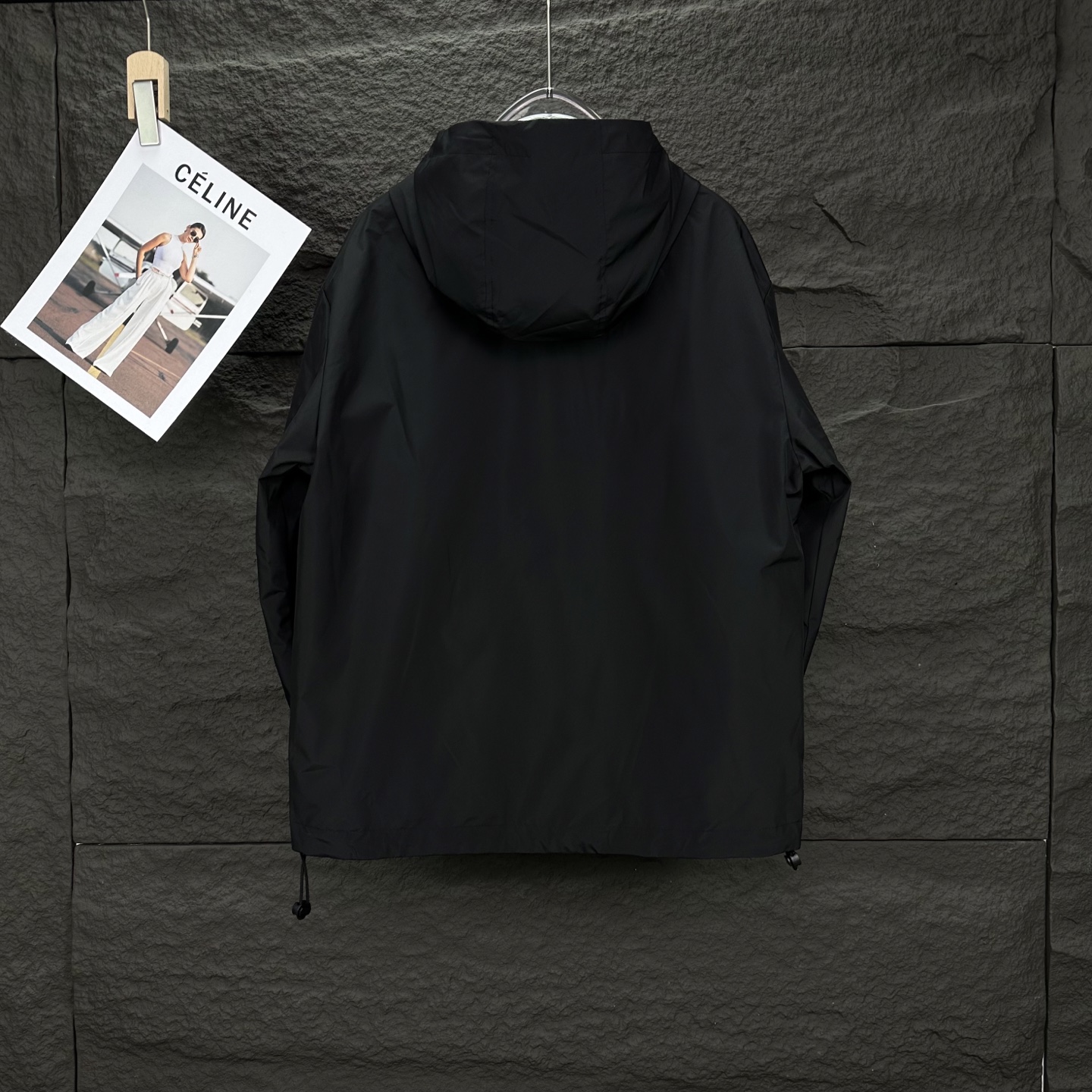 High-End Waterproof Hood Zipper Jacket 2025 with Reflecting Logo for Couples - 图片 2