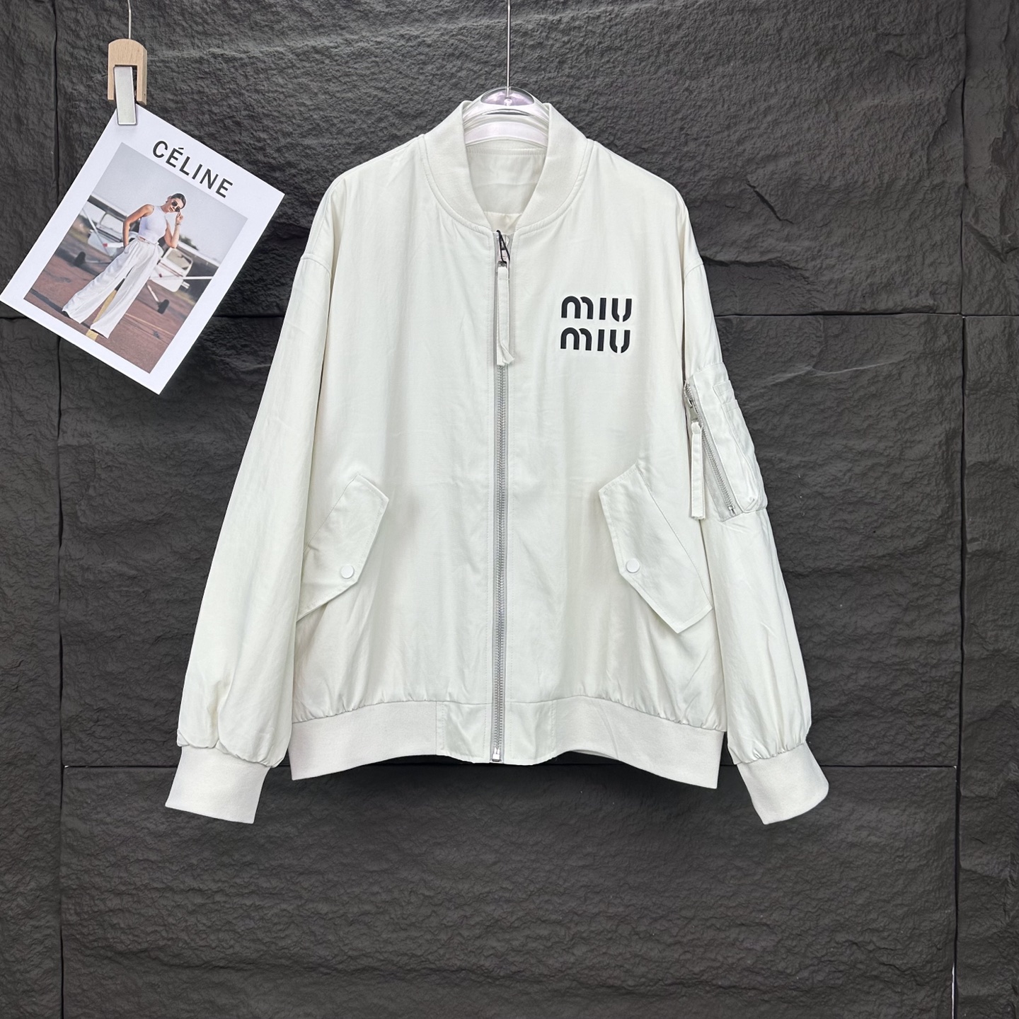 High-End Waterproof Couple Suit Jacket: MIU MIU2025, Polyester Fibre, Fashionable Design - 图片 1