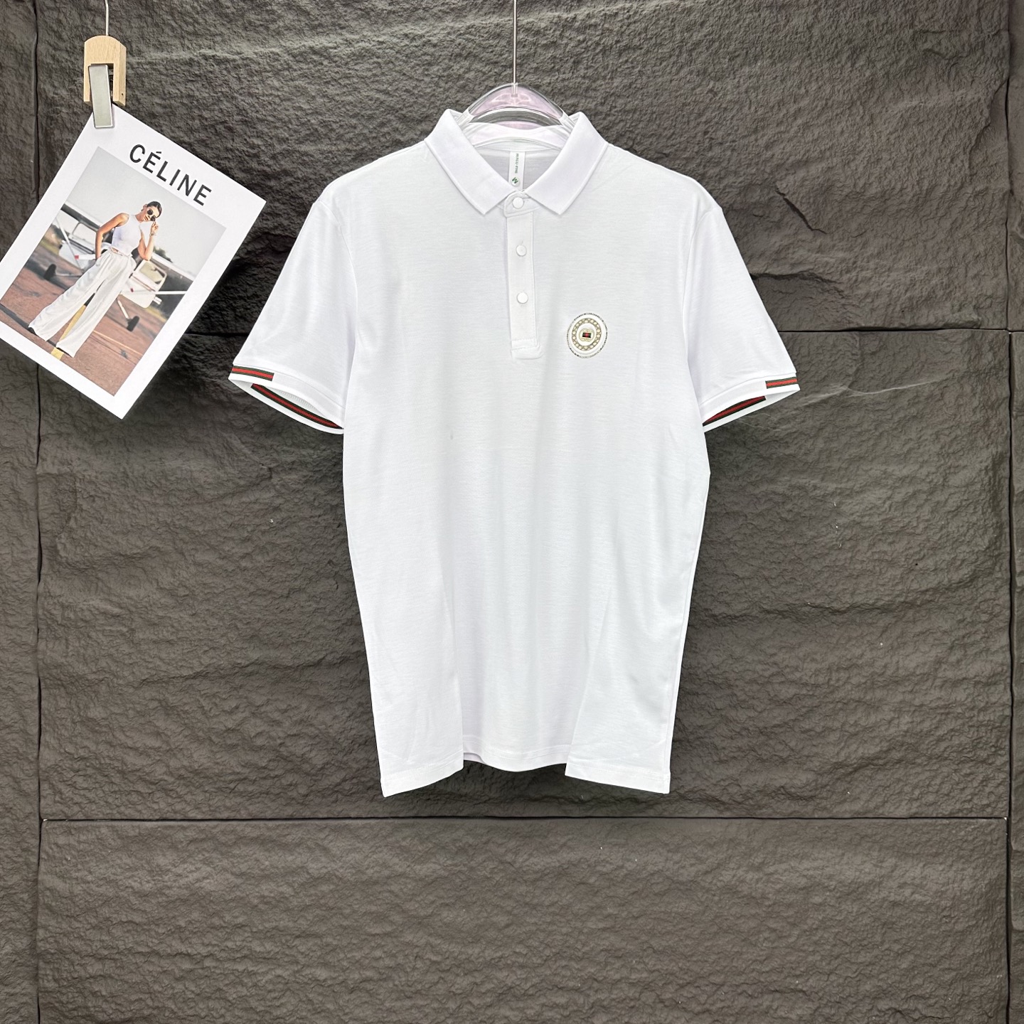 High-end 2025 Dr. Gucchi Couple Shorts Polo: Premium Quality Fabric, Skin Ice Cream, Unisex - 图片 1
