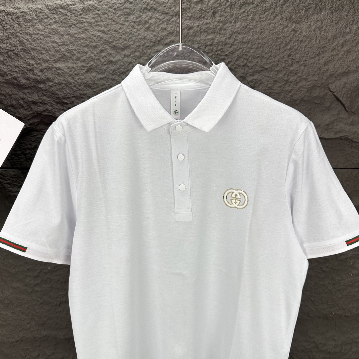 High-End 2025 Gucchi Chest Badge Shorts Polo: Premium Quality, Unisex Fashion - 图片 5