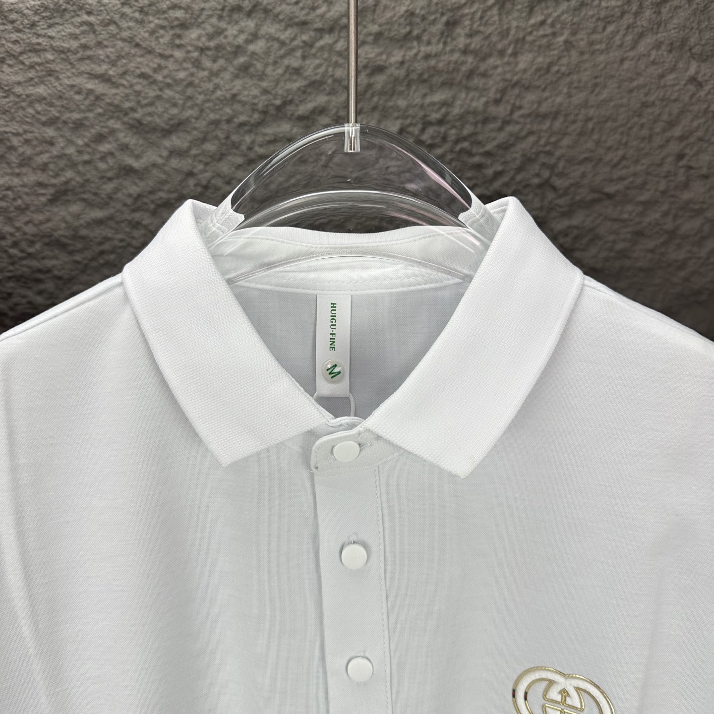 High-End 2025 Gucchi Chest Badge Shorts Polo: Premium Quality, Unisex Fashion - 图片 3