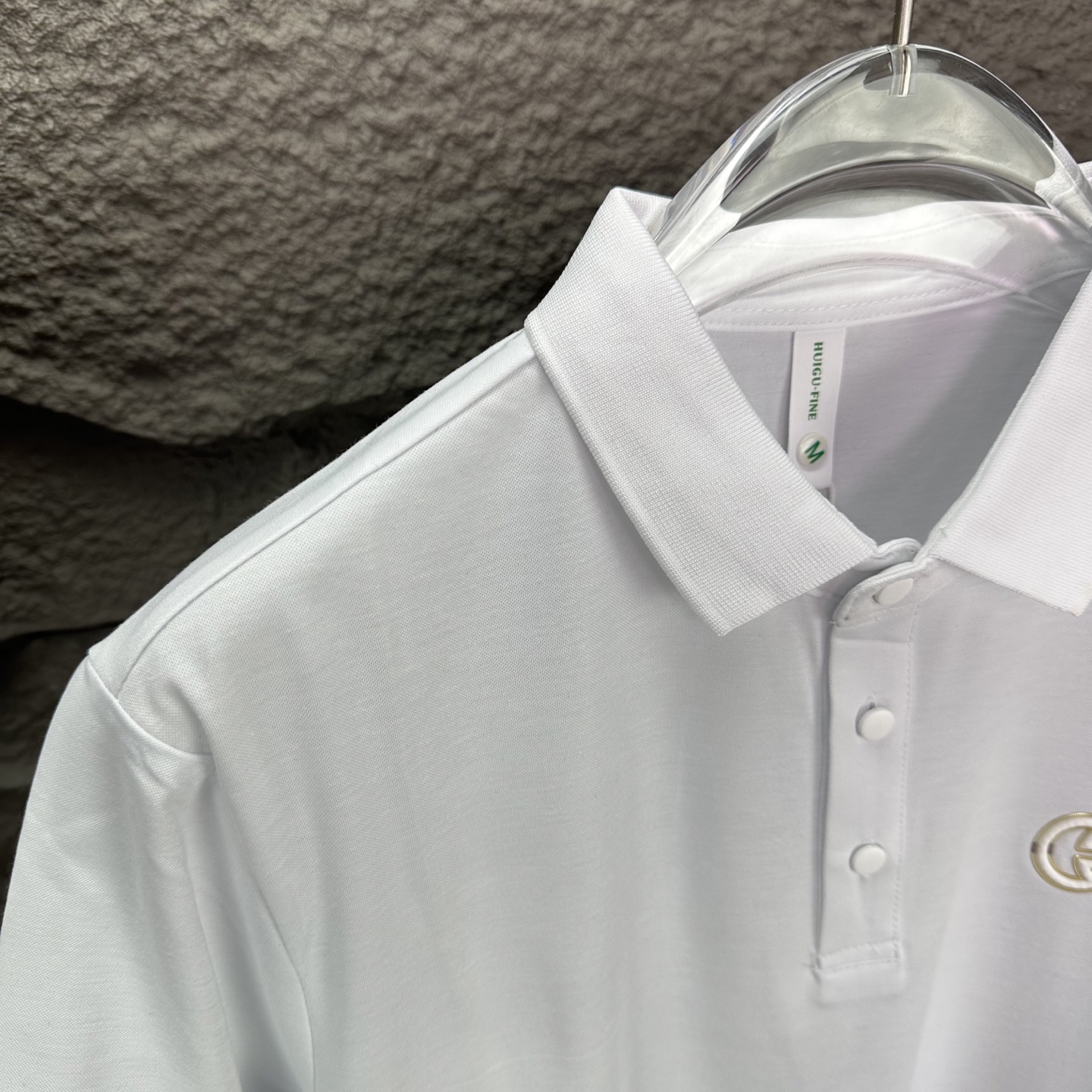 High-End 2025 Gucchi Chest Badge Shorts Polo: Premium Quality, Unisex Fashion - 图片 6