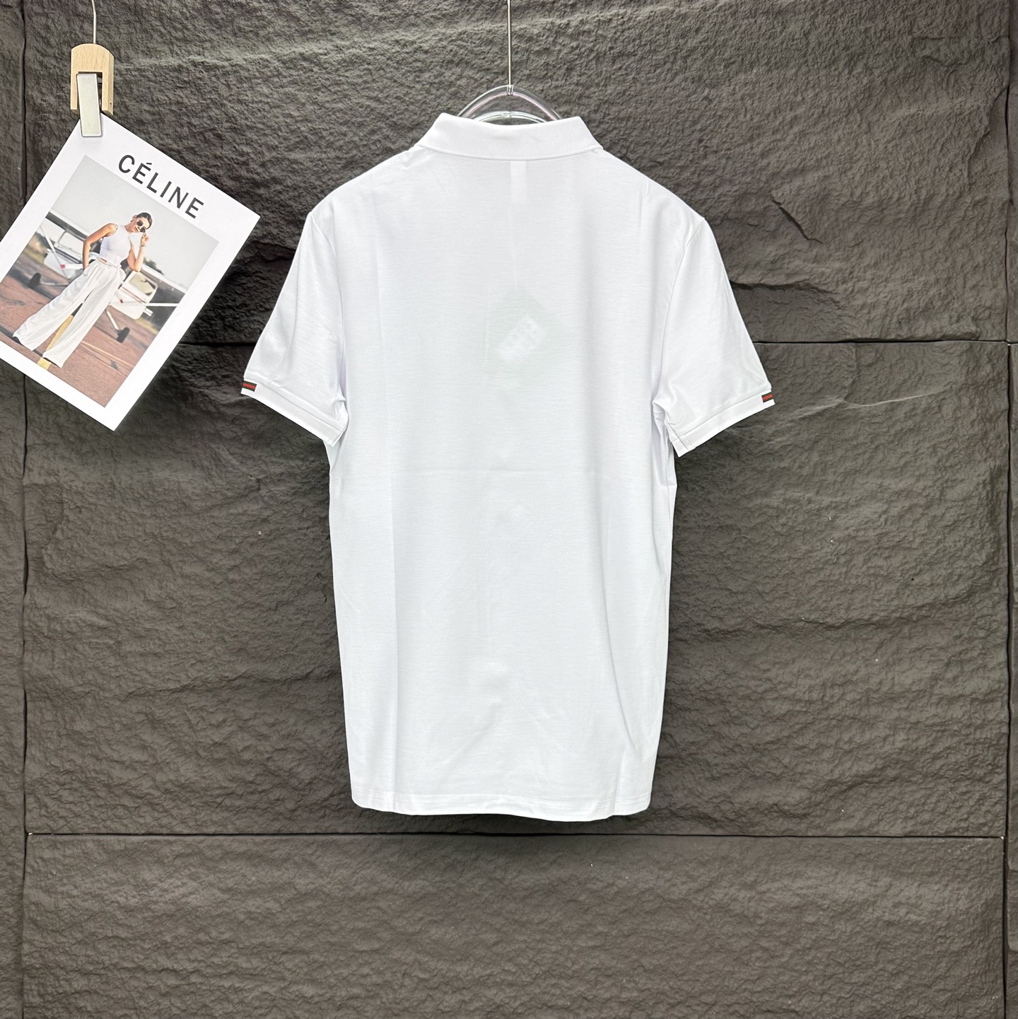 High-End 2025 Gucchi Chest Badge Shorts Polo: Premium Quality, Unisex Fashion - 图片 2