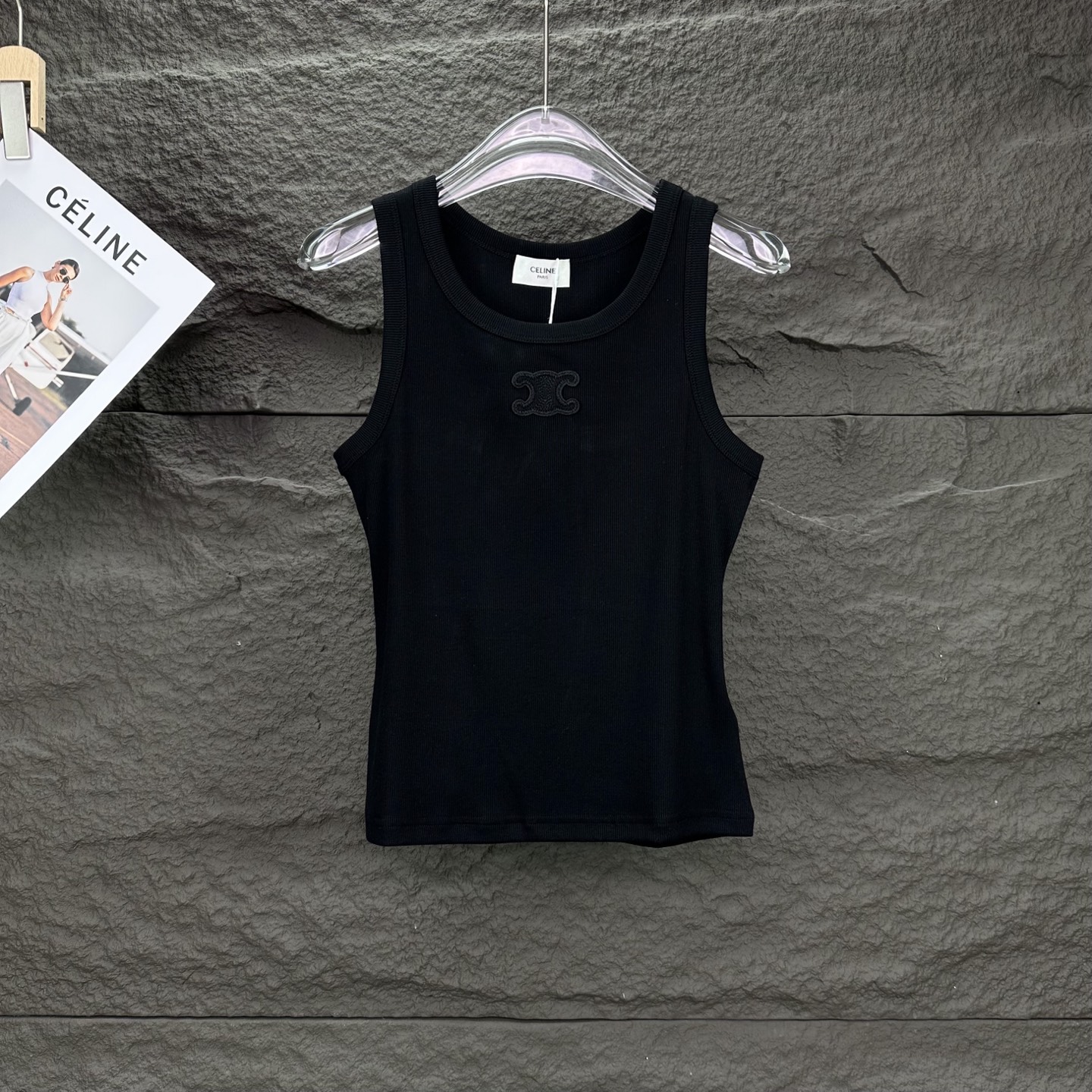 Céline 2025 Embroidery Vest: High-End Fabric, Digital Printing, High Quality. - 图片 1