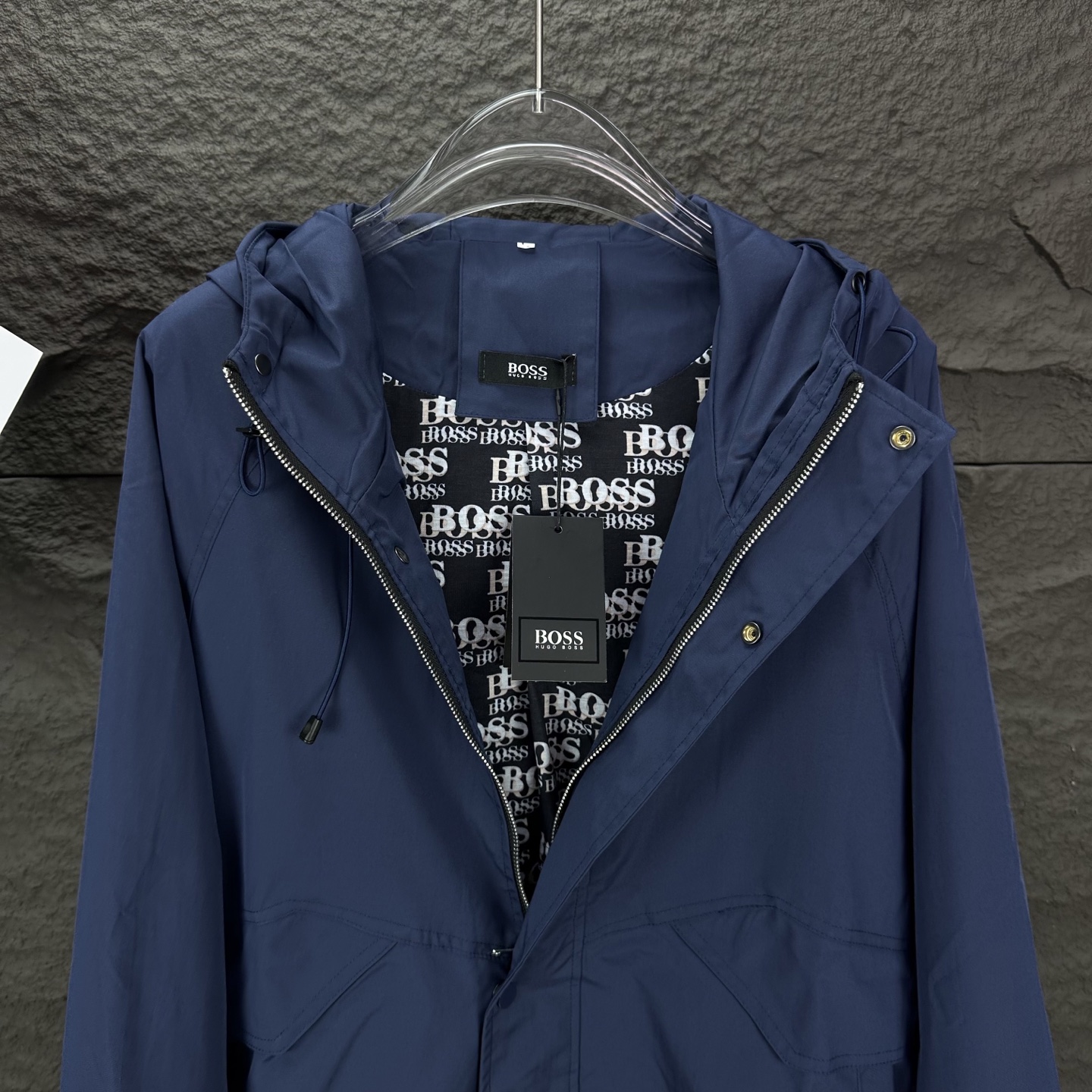 BOSS 2025 High-End Waterproof Jacket for Couples in Blue and Green - 图片 6