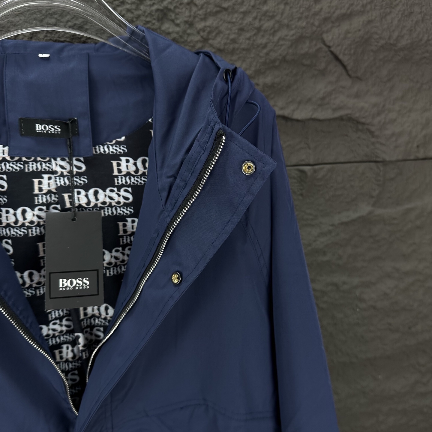BOSS 2025 High-End Waterproof Jacket for Couples in Blue and Green - 图片 7