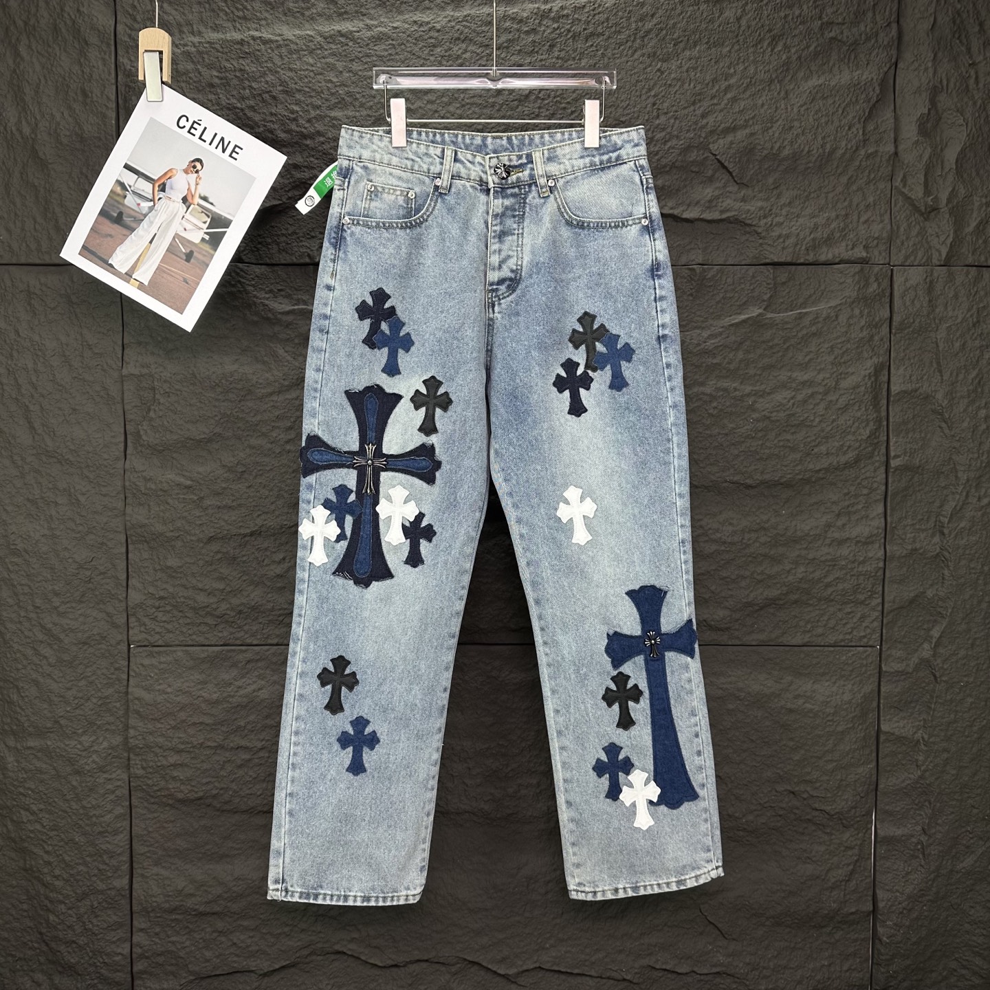 Embroidered Couples Jeans 2025: High-End Water-Washed Styles, Top Quality, Various Sizes. - 图片 1