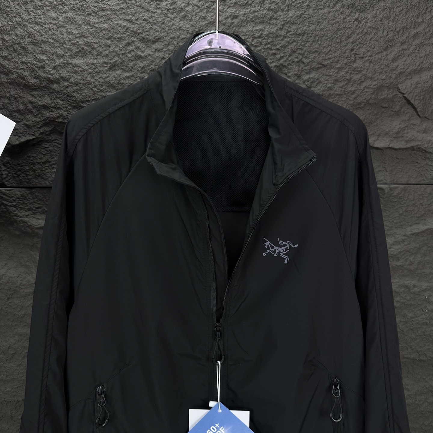 High-end Waterproof Sunscreen Jacket with 2025 Logo for Couples, Unisex, Black/White, L-4XL - 图片 5