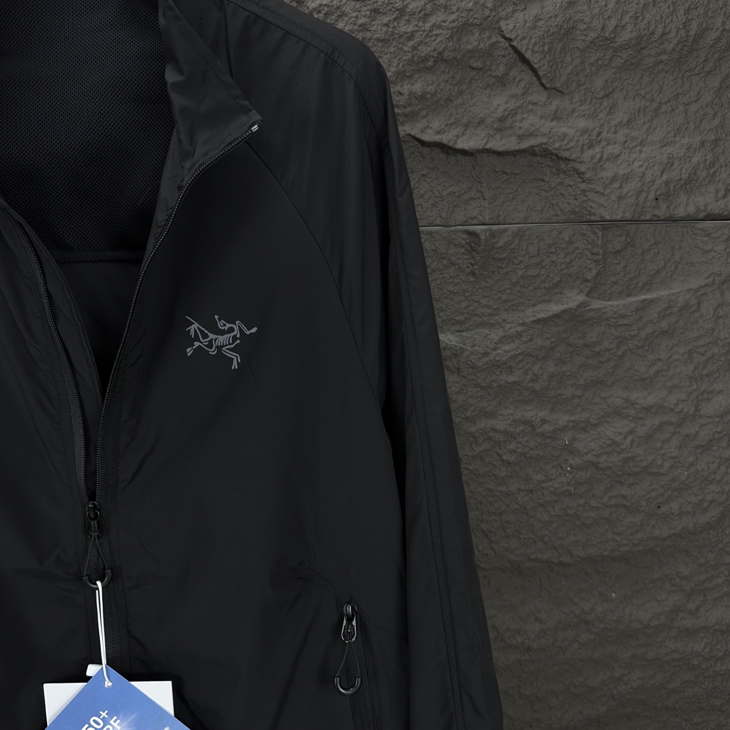 High-end Waterproof Sunscreen Jacket with 2025 Logo for Couples, Unisex, Black/White, L-4XL - 图片 7