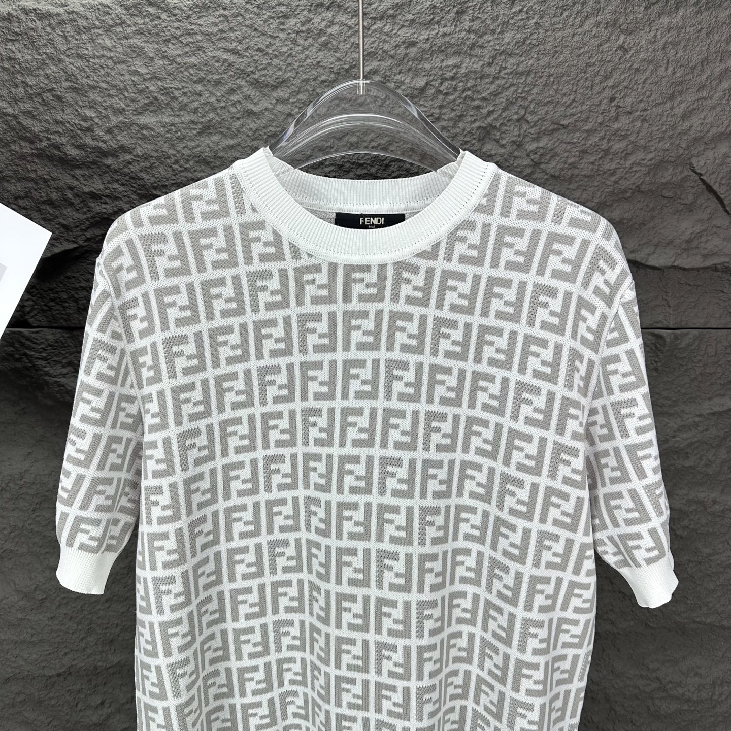 Fendi 2025 Camiseta de Punto con Logo Estampado para Parejas - Alta Calidad 6 i1745076328257 28 0 4