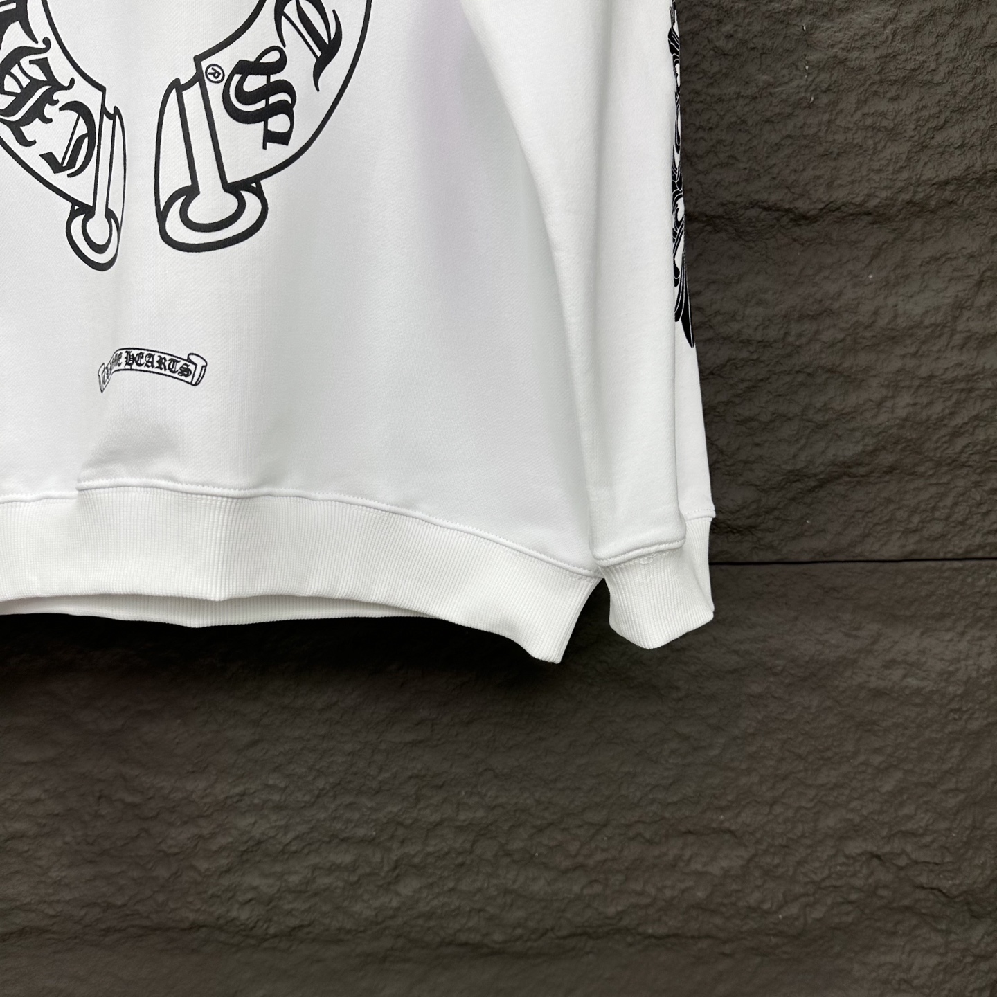 Chrome Hearts 克罗心2025新款梵文马蹄logo低领长袖卫衣