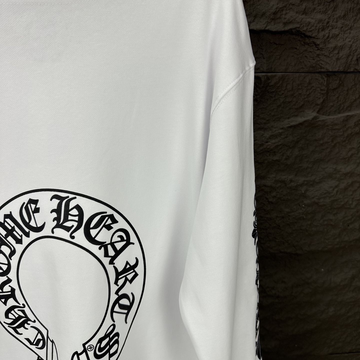 Chrome Hearts 克罗心2025新款梵文马蹄logo低领长袖卫衣