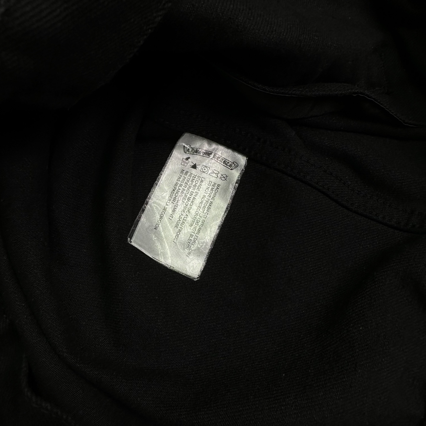 Chrome Hearts 克罗心2025新款蓝白十字架拼皮珋钉 牛仔外套
