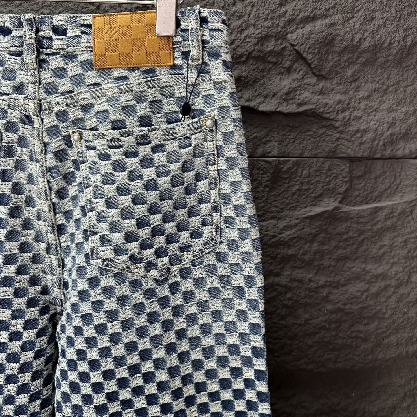 驴家联名2025新款迷你棋盘格情侣款水洗牛仔裤 🔥高版本🔥高版本🔥顶级天花板品质 不同水洗质感的款式，对