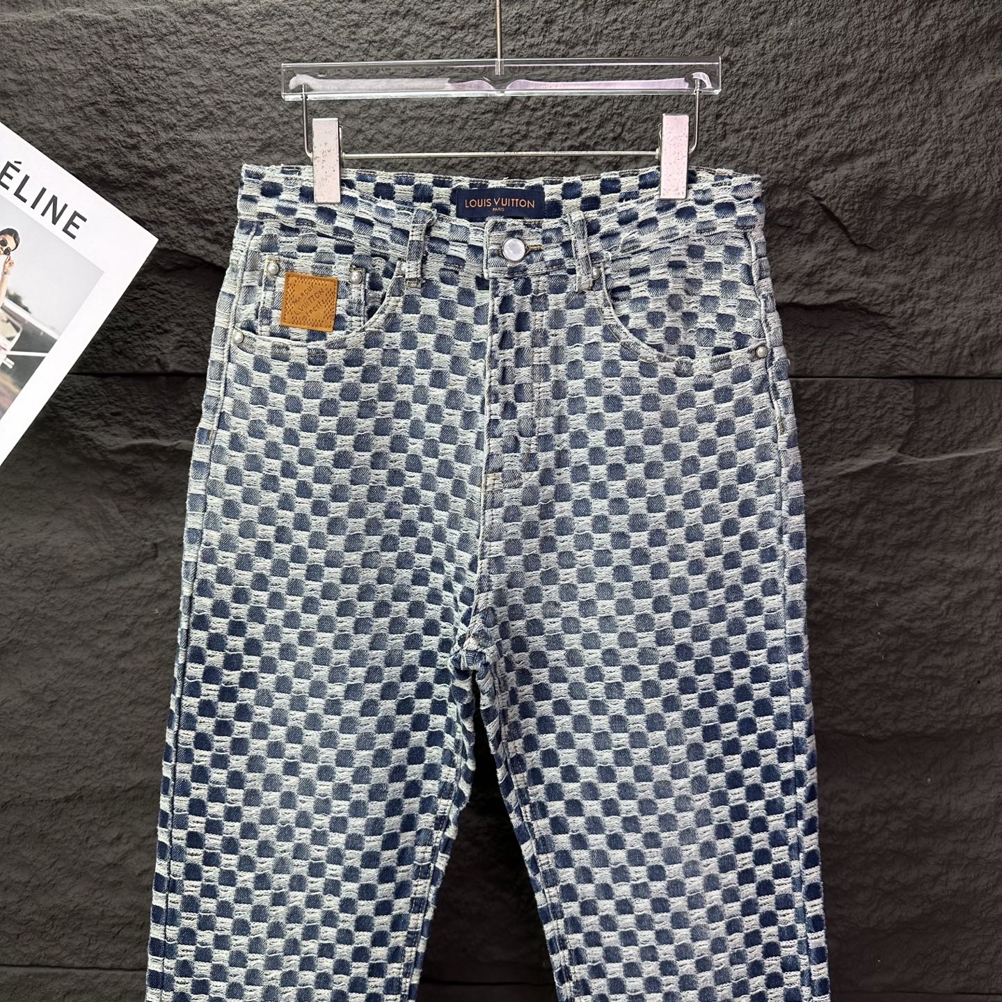 驴家联名2025新款迷你棋盘格情侣款水洗牛仔裤 🔥高版本🔥高版本🔥顶级天花板品质 不同水洗质感的款式，对