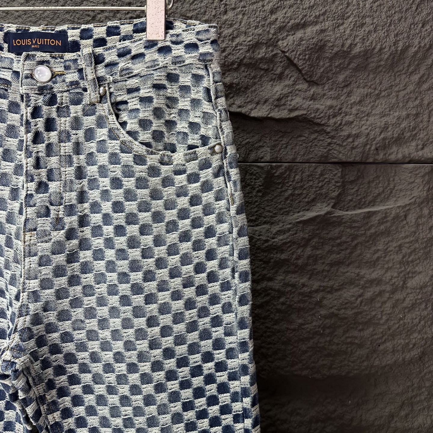 驴家联名2025新款迷你棋盘格情侣款水洗牛仔裤 🔥高版本🔥高版本🔥顶级天花板品质 不同水洗质感的款式，对