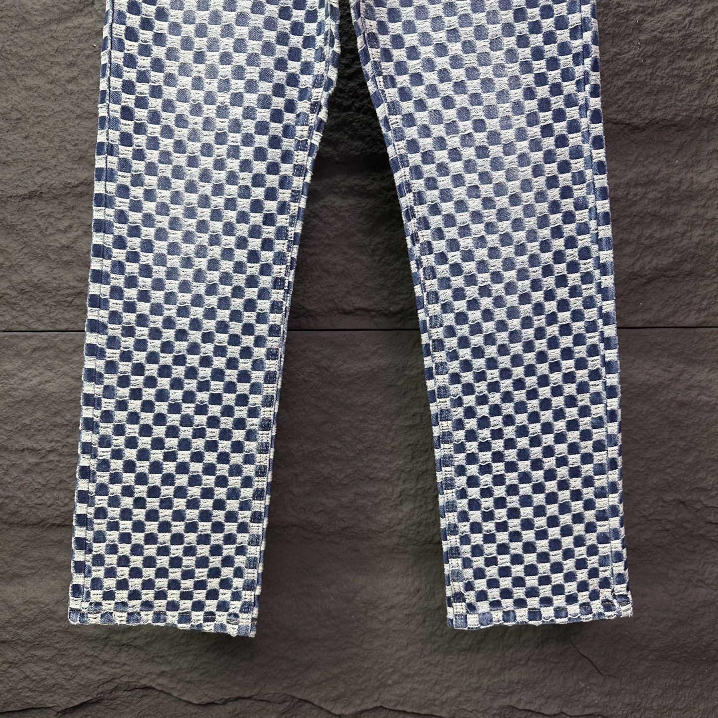 驴家联名2025新款迷你棋盘格情侣款水洗牛仔裤 🔥高版本🔥高版本🔥顶级天花板品质 不同水洗质感的款式，对