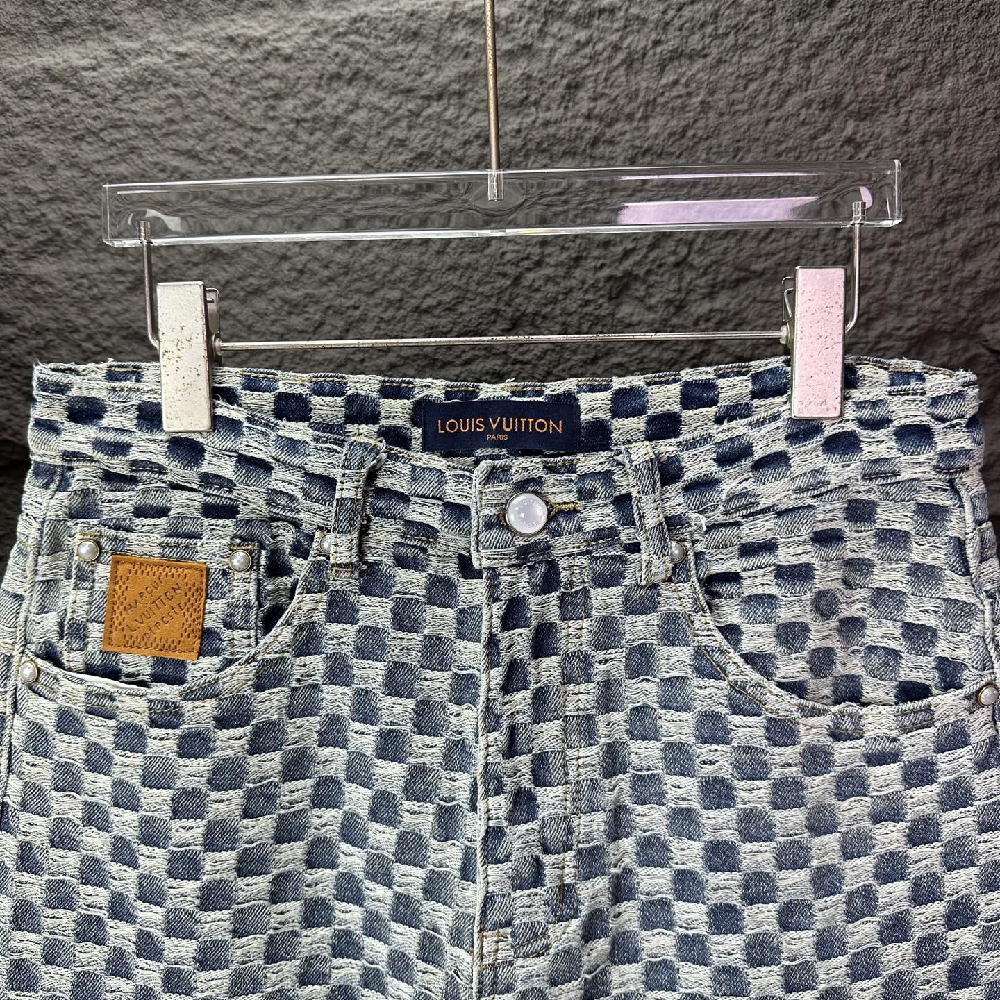 驴家联名2025新款迷你棋盘格情侣款水洗牛仔裤 🔥高版本🔥高版本🔥顶级天花板品质 不同水洗质感的款式，对