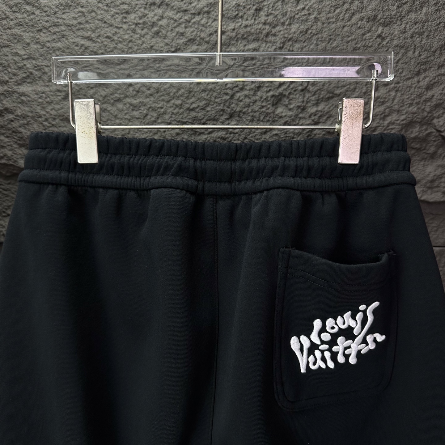 驴家2025新款刺绣字母logo情侣款宽松直筒长裤🔥高版本🔥高版本🔥原版面料 数码直喷印花工艺 网红明星