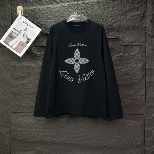 Louis Vuitton 2025 Embroidered Logo Long Sleeve T-Shirt Couple Style 1 Louis Vuitton 2025 Embroidered Logo Long Sleeve T-Shirt Couple Style