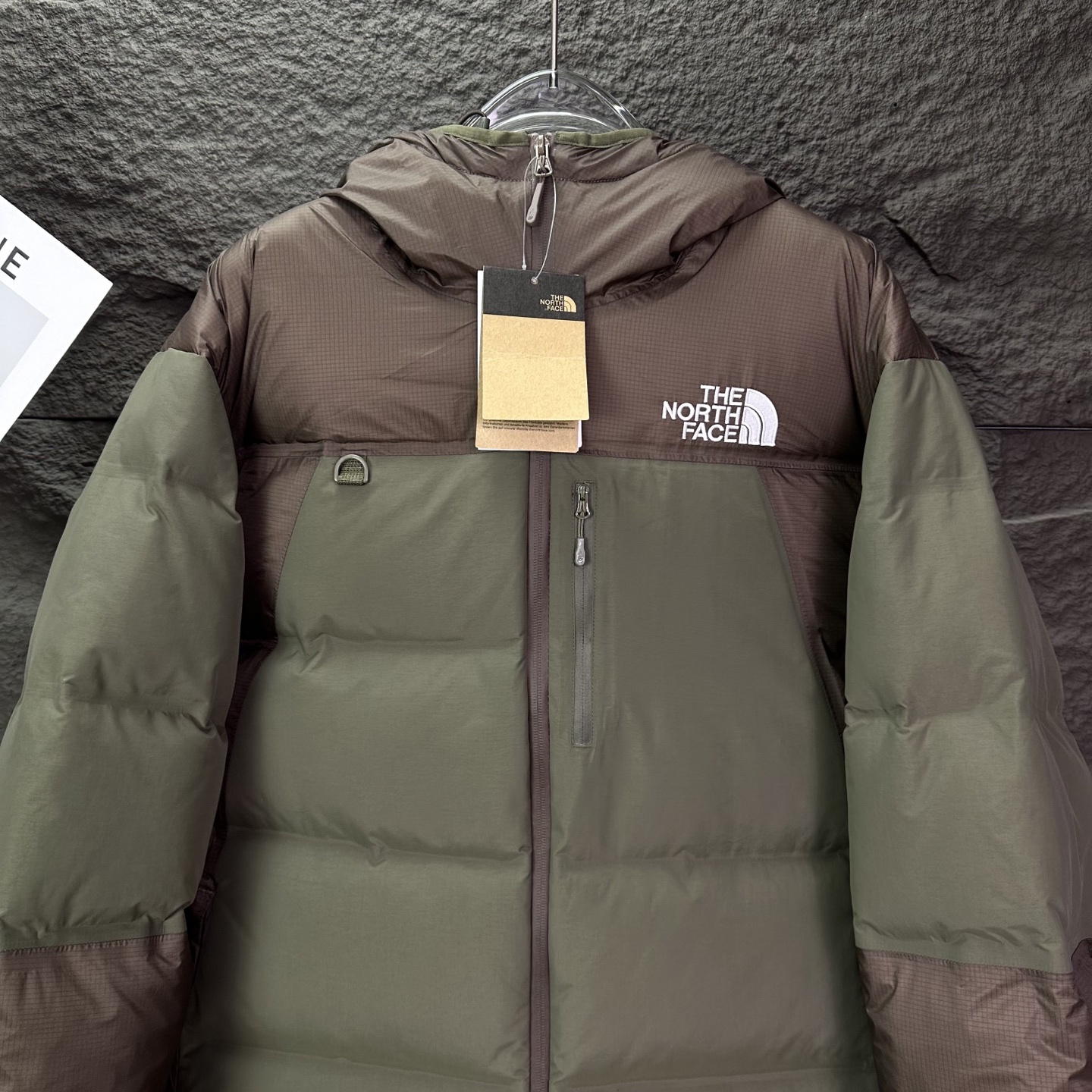 The North Face P980 カップル向け刺繍ロゴデザインのダウンジャケット