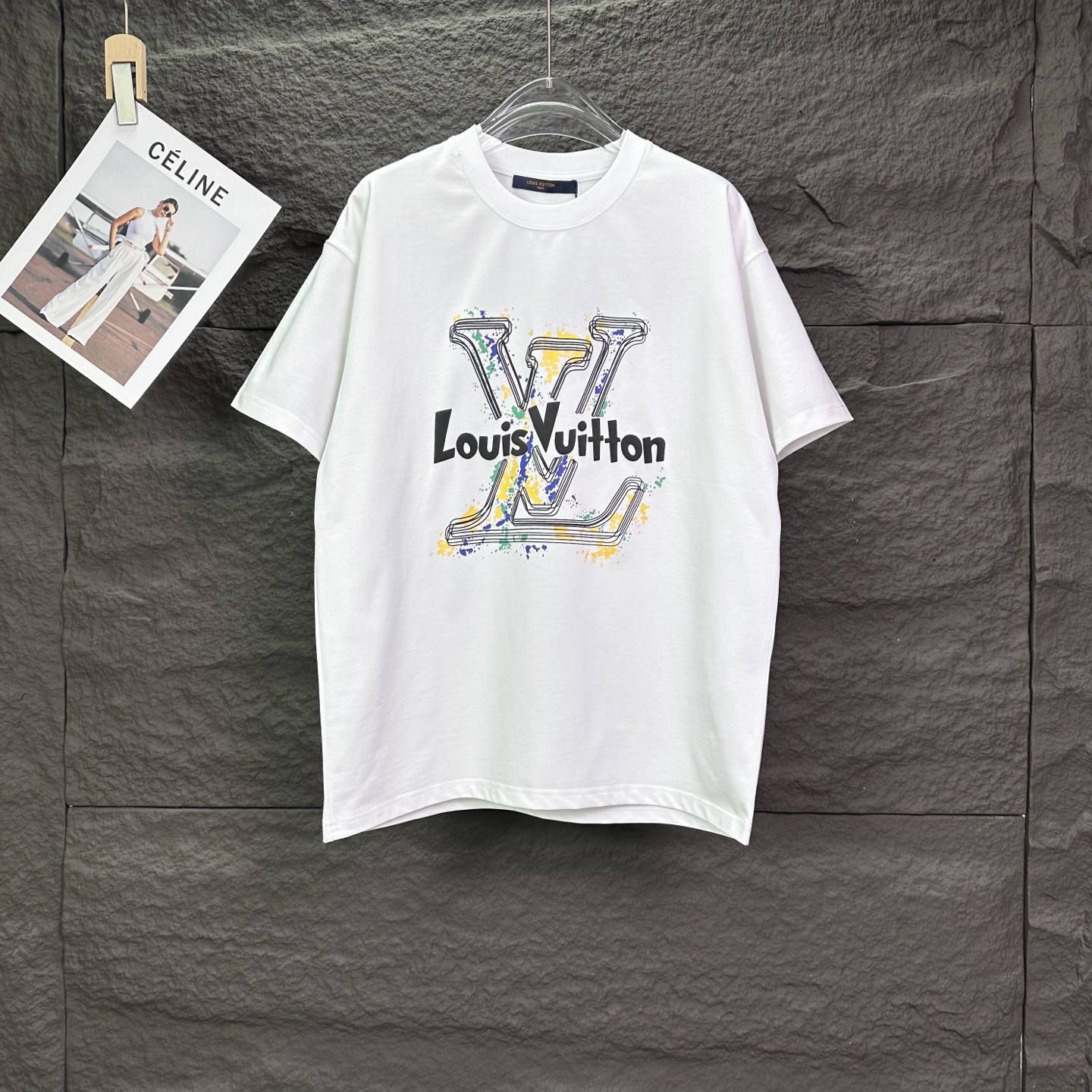 P80 Lujia 2026 nueva camiseta de manga corta con logo de salpicadura de color y letras de espuma 🔥Versión alta🔥Versió…