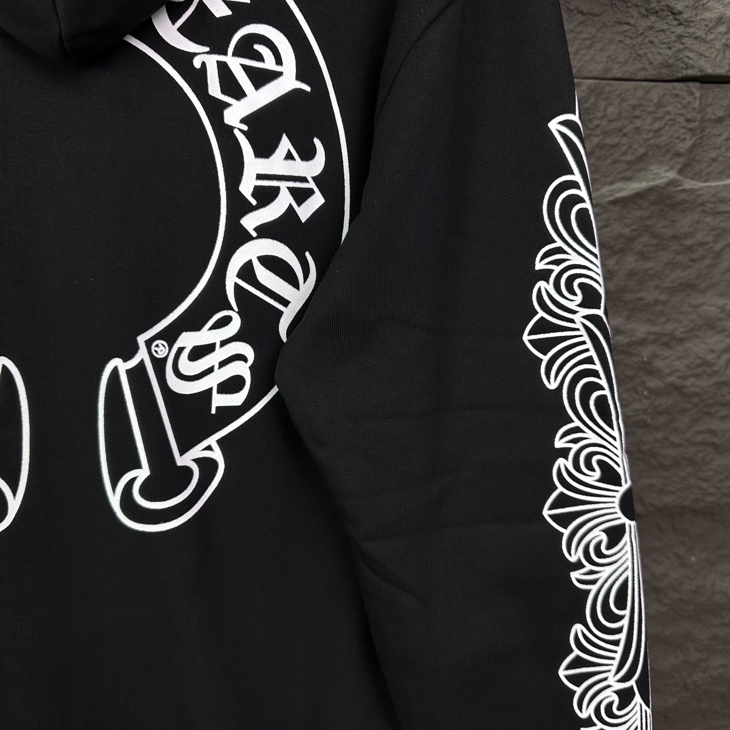 Chrome Hearts 克罗心2026新款梵文马蹄印花 连帽拉链外套