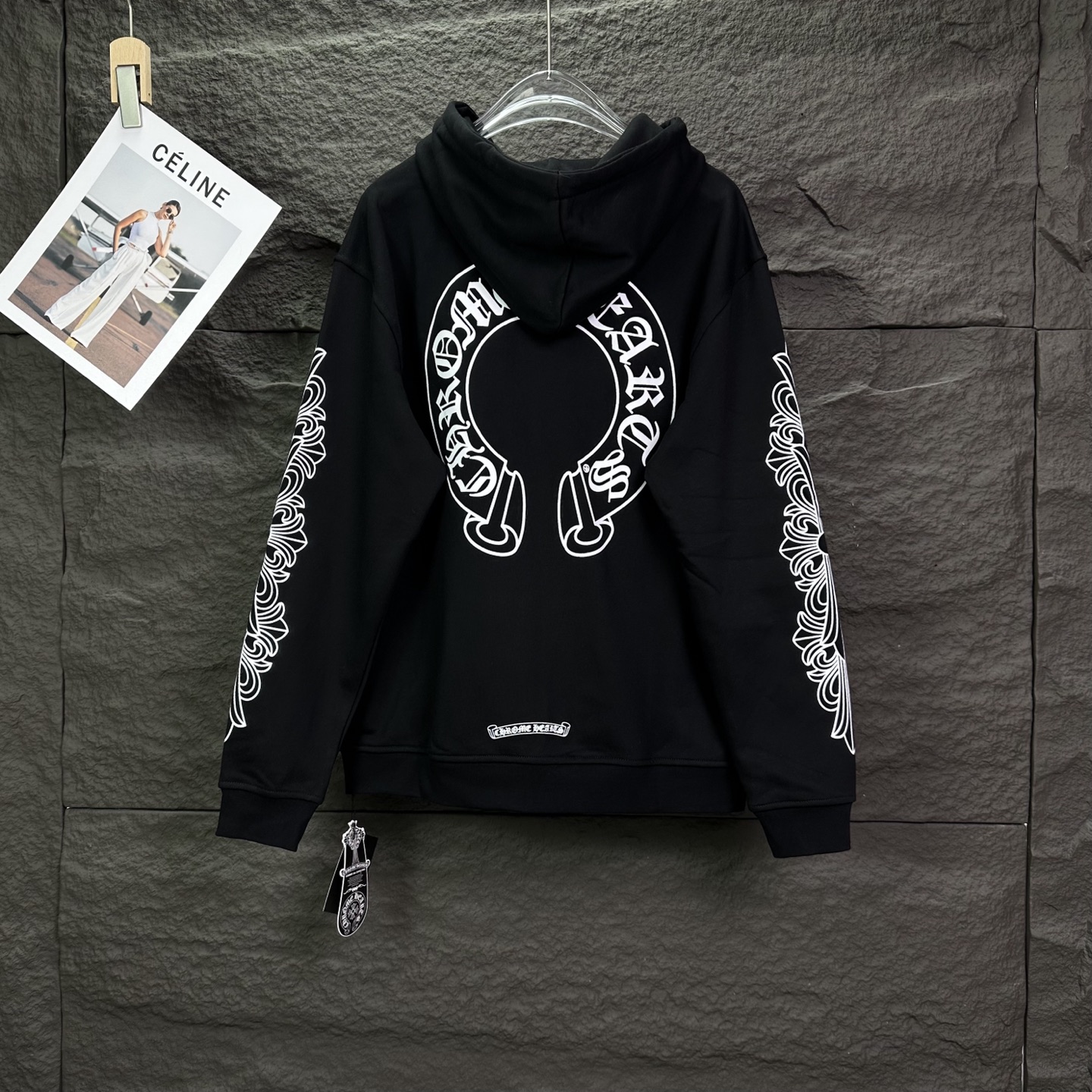 Chrome Hearts 克罗心2026新款梵文马蹄印花 连帽拉链外套