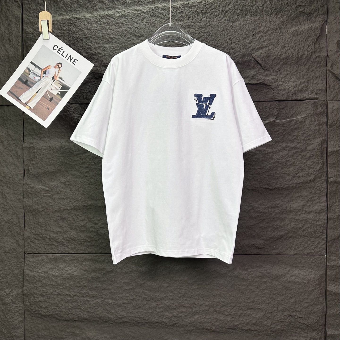 P90 Lujia 2026 nuevo parche bordado🪡camiseta de manga corta estilo pareja con logo de letra 🔥Versión alta🔥Versión al…