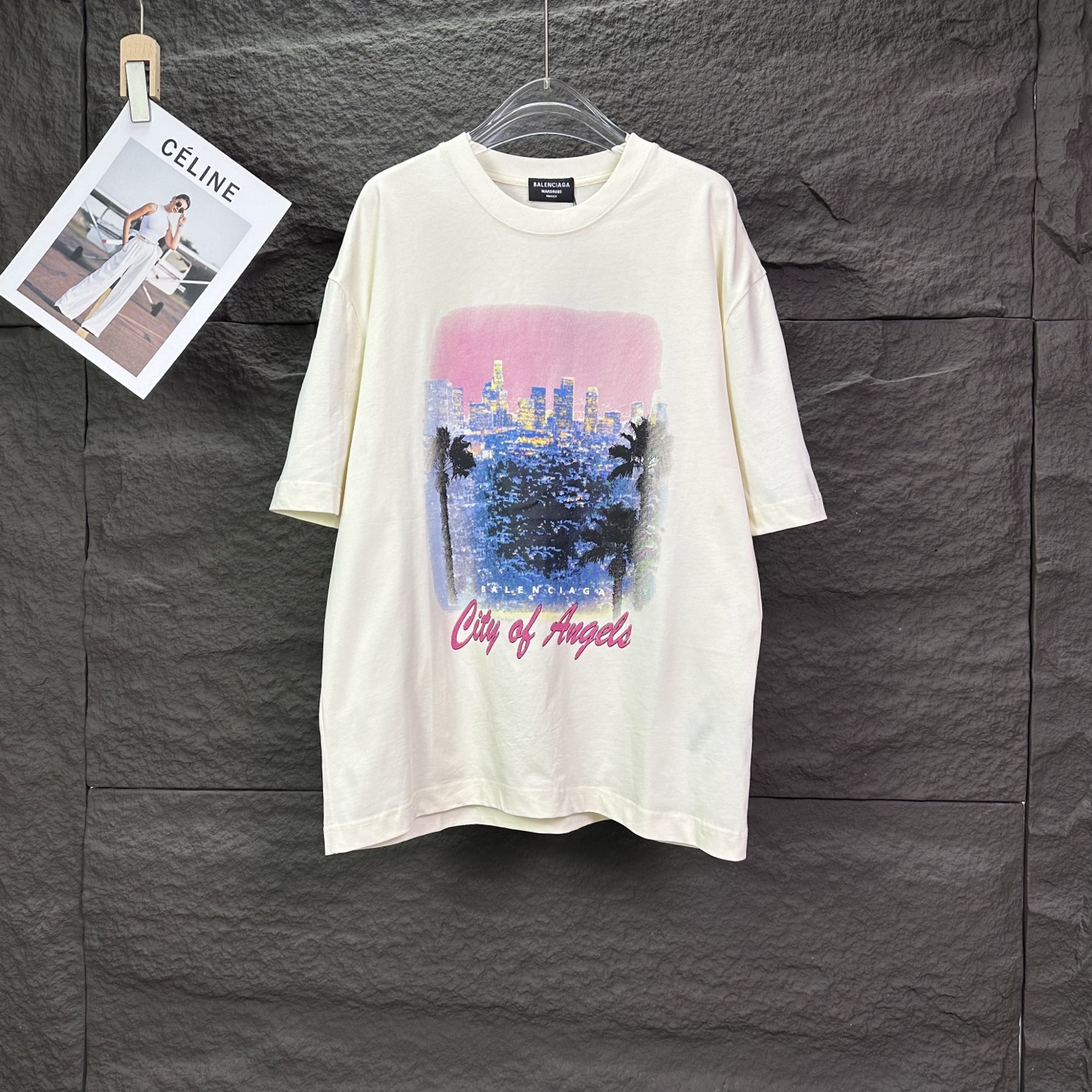 P85 🌈 Camiseta de manga corta unisex con patrón de letras de ciudad🌆 Balenciaga 2026 nuevo modelo, 🔥versión alta🔥ve…
