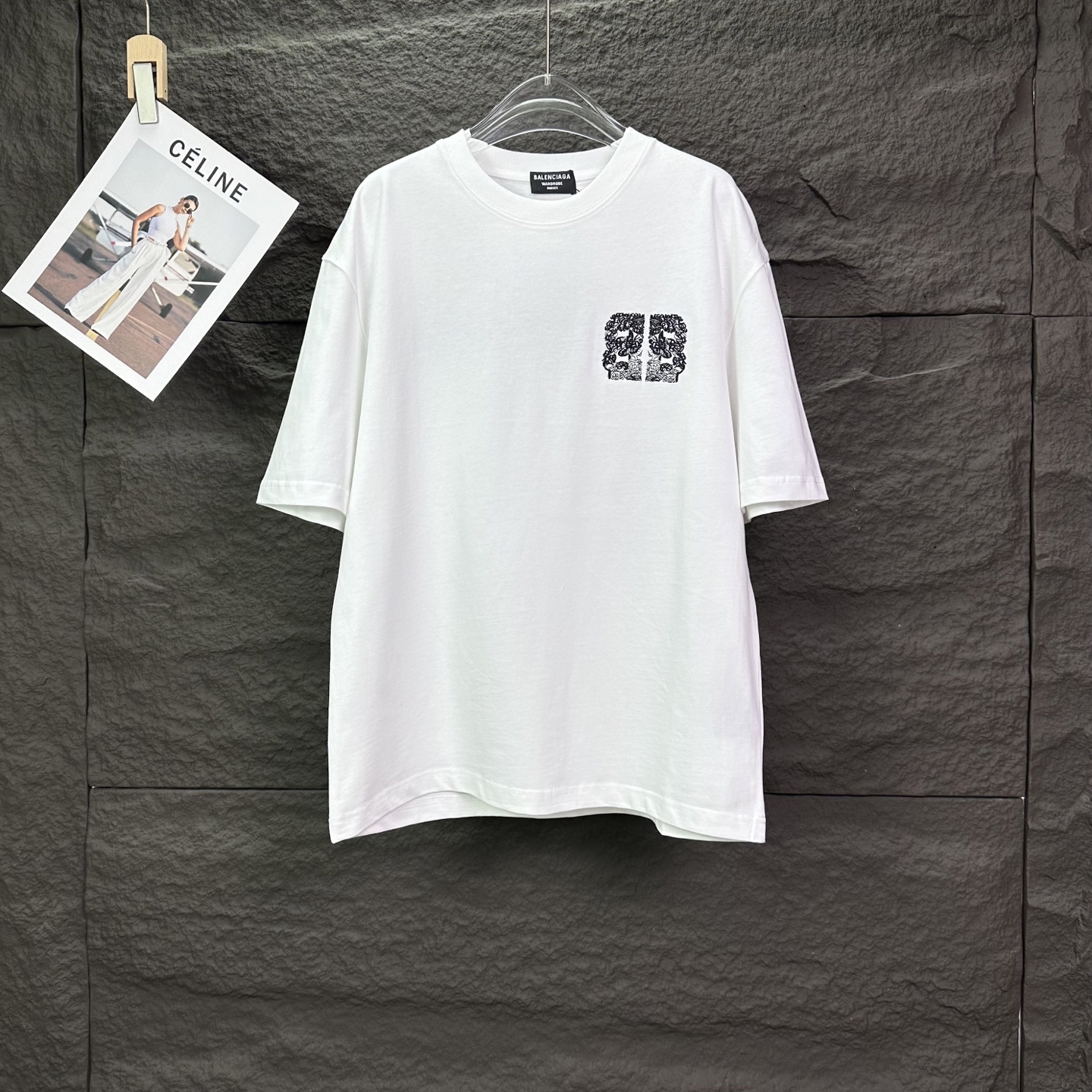 P90 🌈 Camiseta de manga corta unisex con logo bordado de letras Balenciaga 2026 nuevo modelo, 🔥versión alta🔥versión …