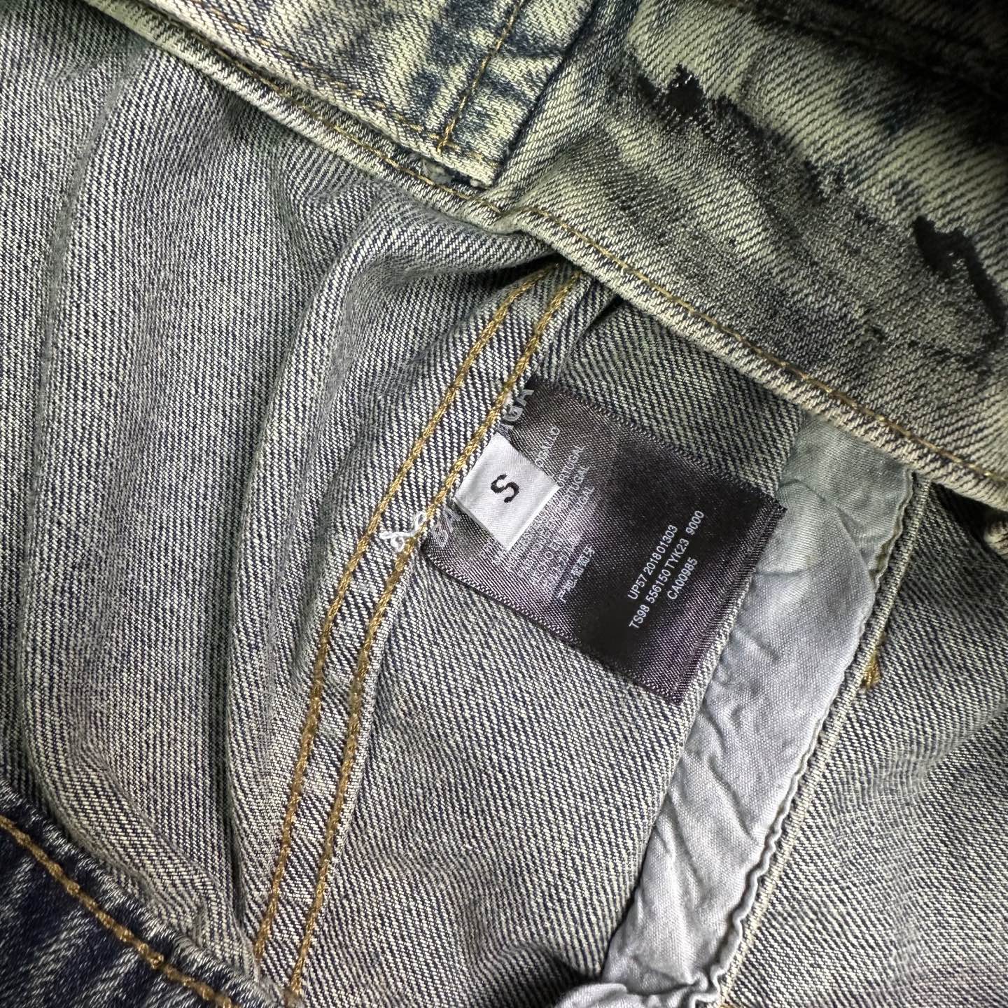 Balenciaga 巴黎世家2026新款重工涂鸦手绘 洗水 牛仔外套