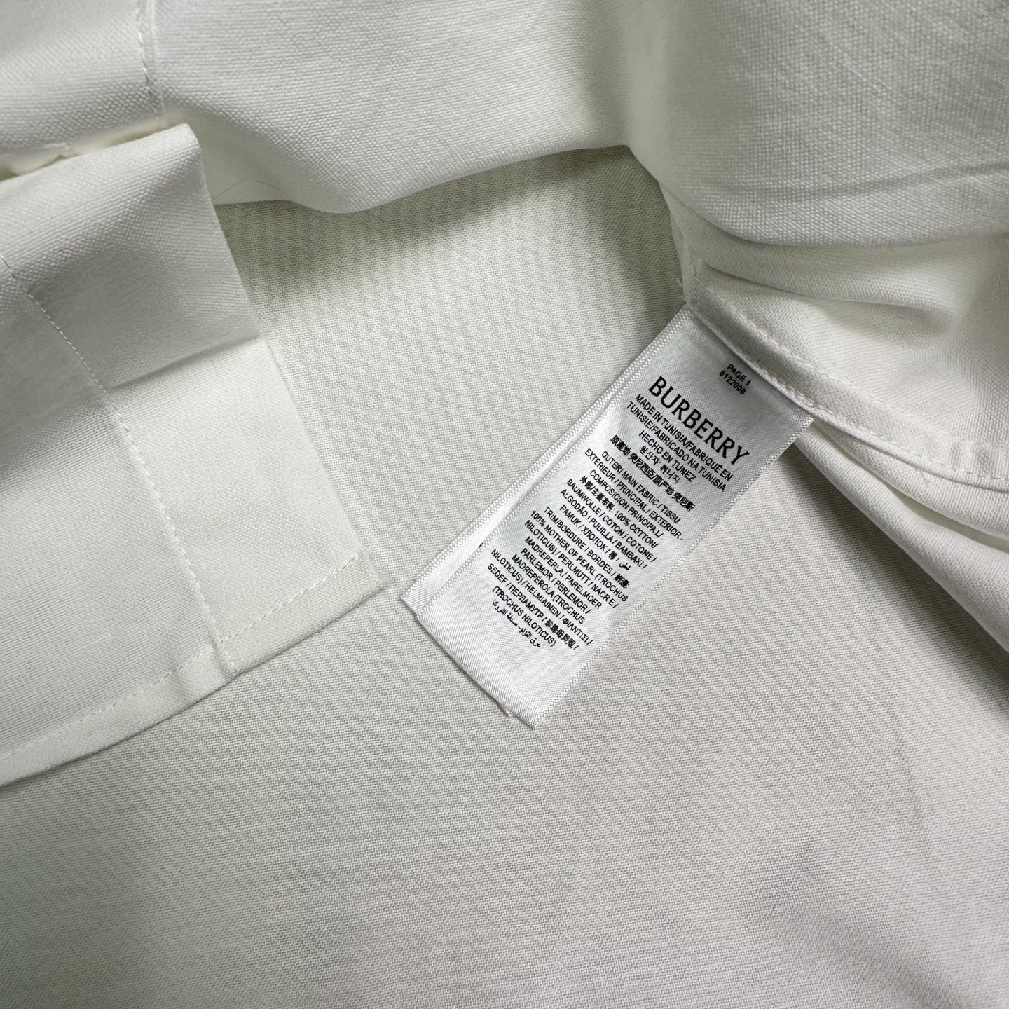 Burberry 巴宝莉2026新款口袋刺绣 牛津长袖翻领衬衫