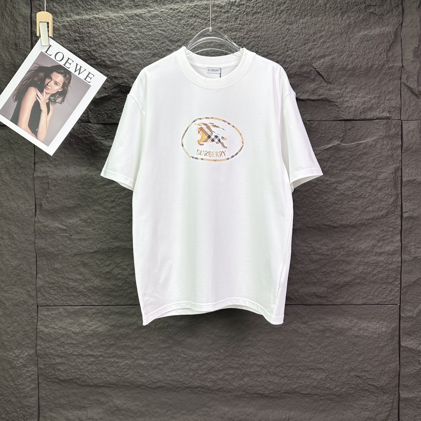 Burberry 巴宝莉2026新款战马字母印花logo 短袖T恤