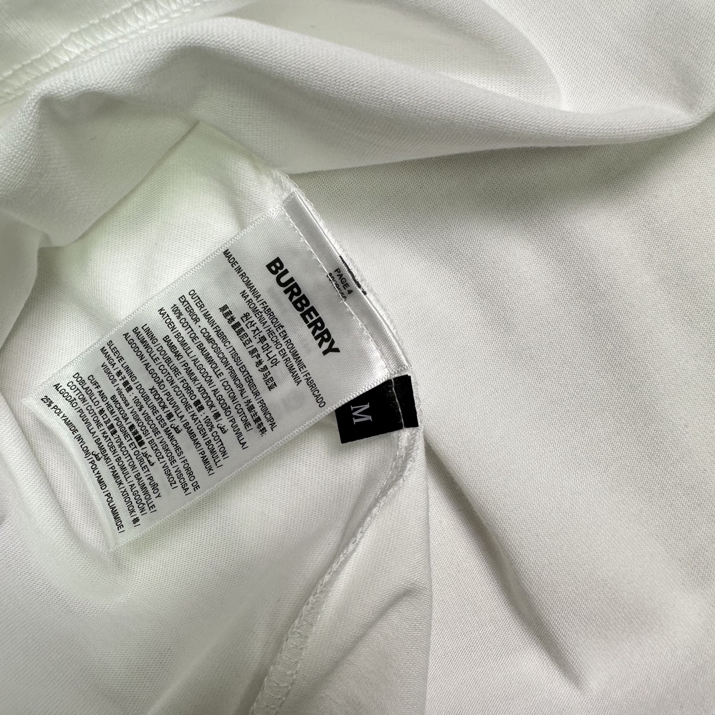 Burberry 巴宝莉2026新款压胶立体字母 短袖T恤
