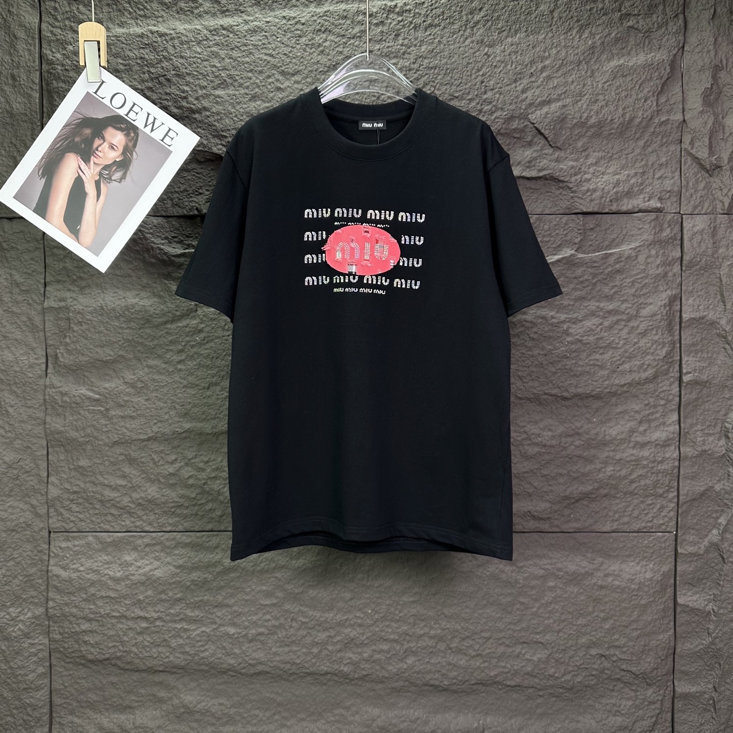 미우미우 여성 반팔 88716 Miu Miu T Shirt