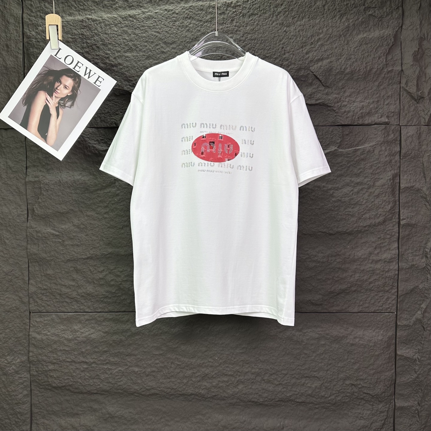 미우미우 여성 반팔 88718 Miu Miu T Shirt