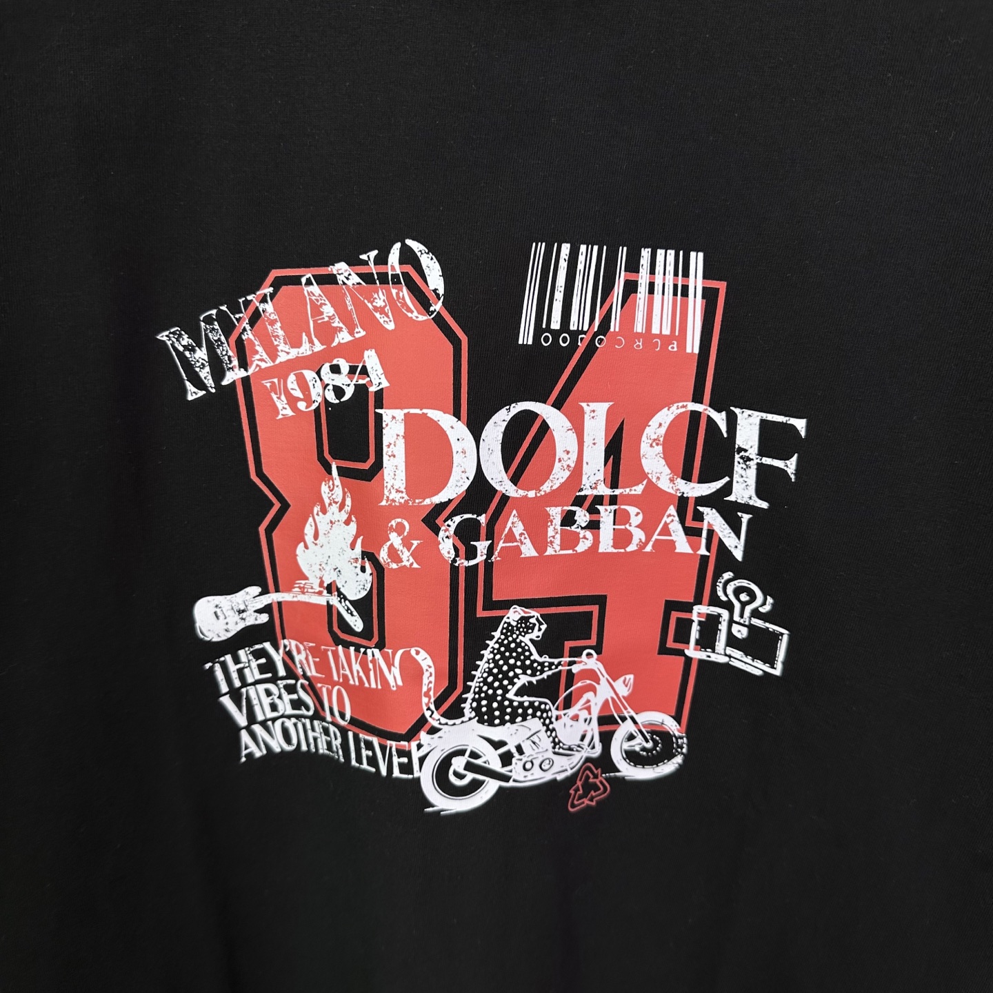 Dolce & Gabbana D&G杜嘉班纳2026新款字母印花logo 短袖T恤